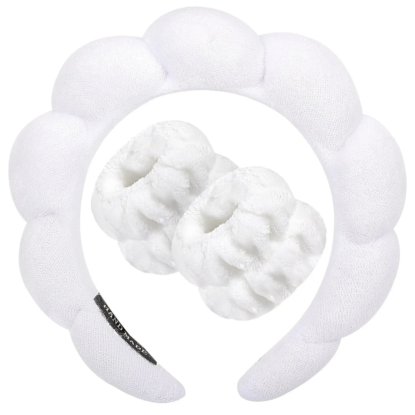 Soft Spa Headband & Wrist Set