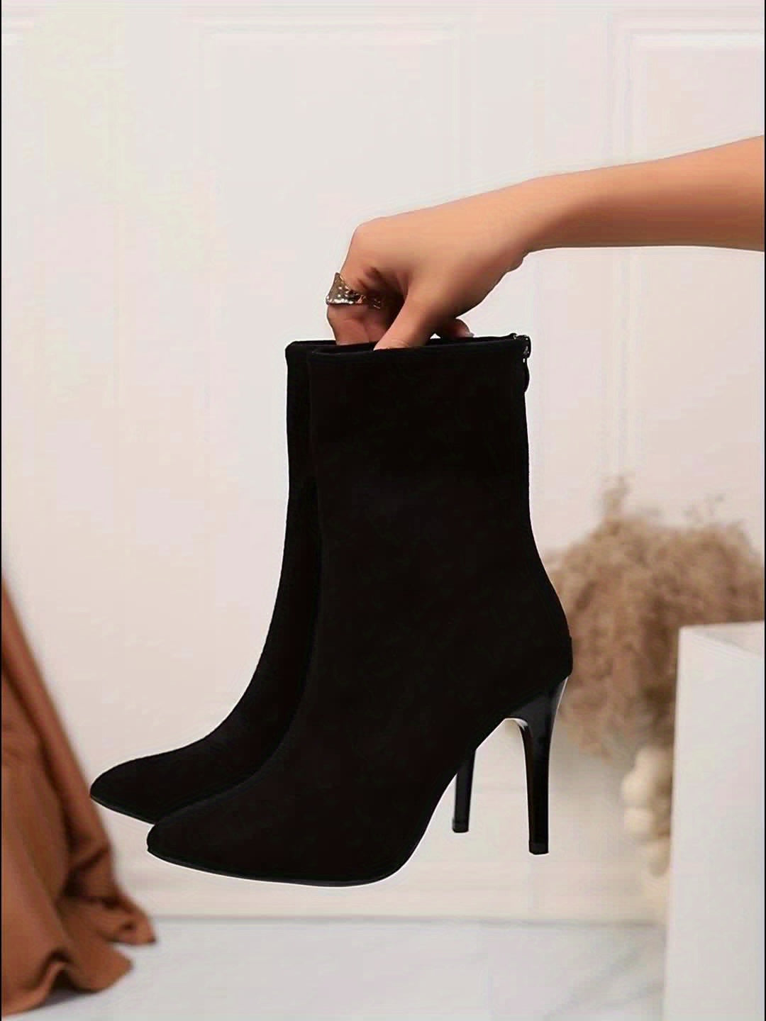 Aura Stiletto Suede Boots