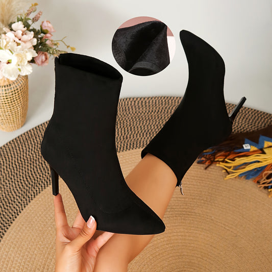 Aura Stiletto Suede Boots
