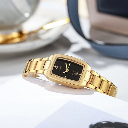 Fakoss Black & Gold Watch