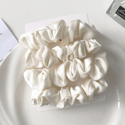 Neutral Satin Hair Scrunchie Set