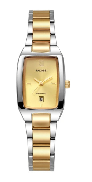 Fakoss Black & Gold Watch
