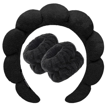 Soft Spa Headband & Wrist Set