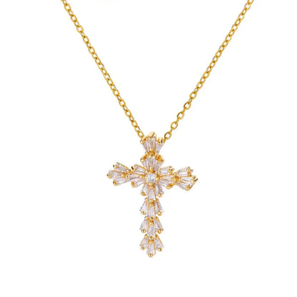Radiant Cross Necklace