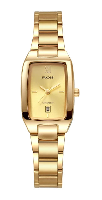 Fakoss Black & Gold Watch