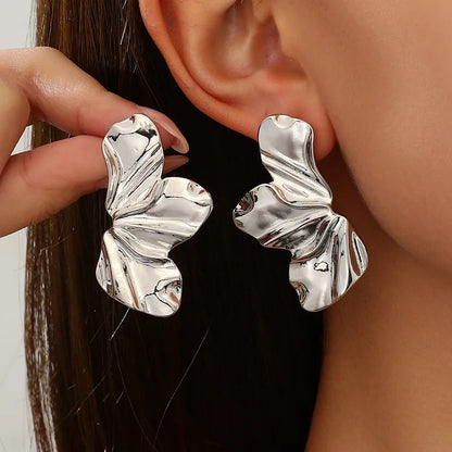 Sculptural Leaf Earrings
