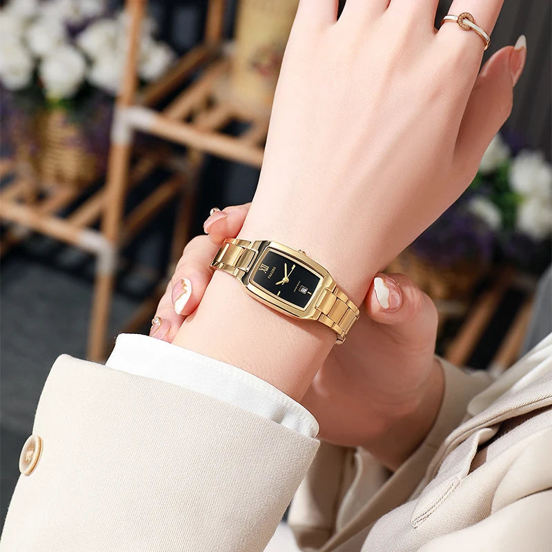 Fakoss Black & Gold Watch