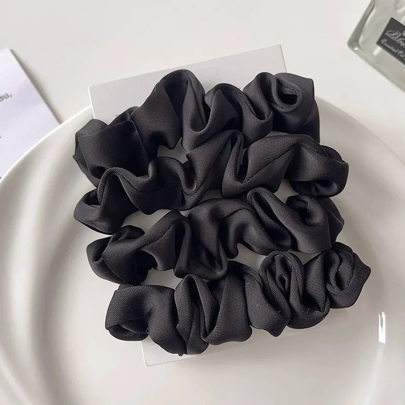 Neutral Satin Hair Scrunchie Set