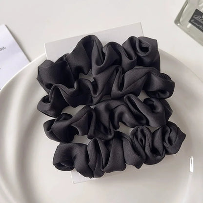 Neutral Satin Hair Scrunchie Set