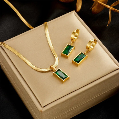 Golden Emerald Set