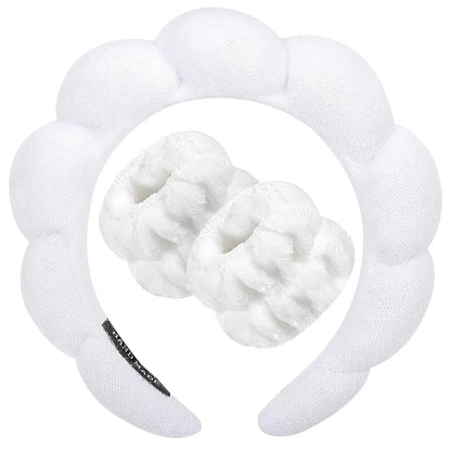 Soft Spa Headband & Wrist Set