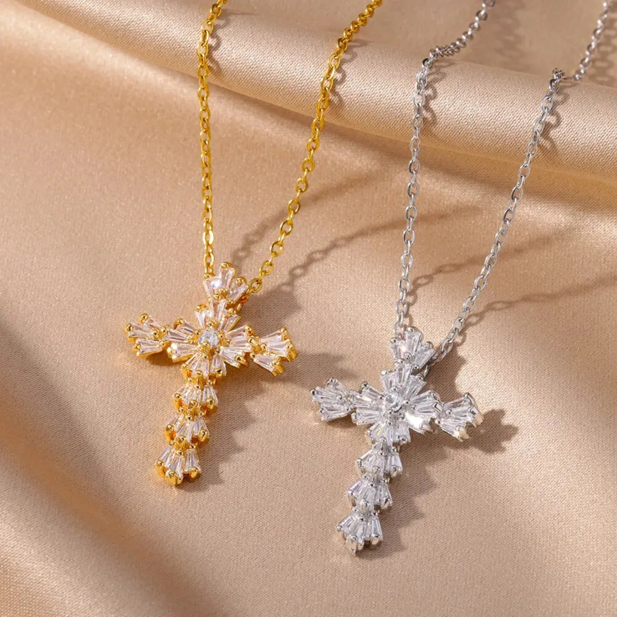Radiant Cross Necklace